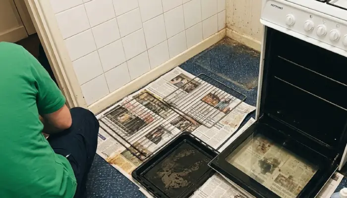 Royal Cleaning team outside a Victorian terrace on Brigstock Road, Thornton Heath