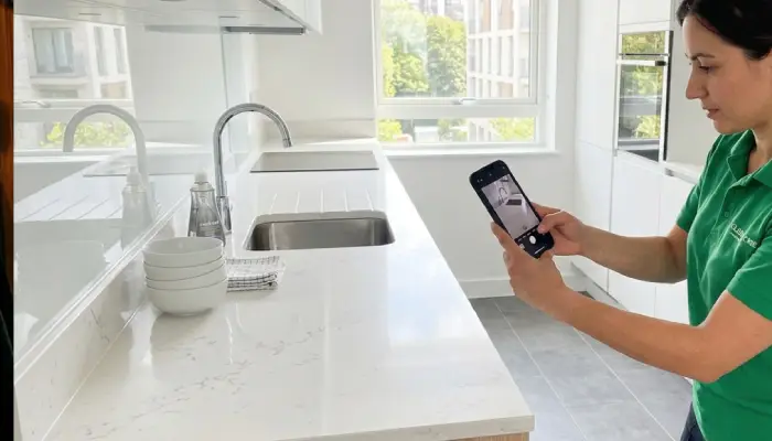 Our team at a new build flat in Stanmore, Harrow