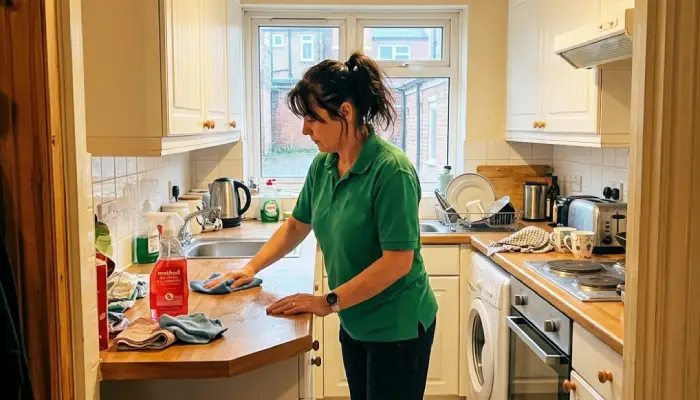 Our team at a 2-bed flat above shops in Pinner, Harrow