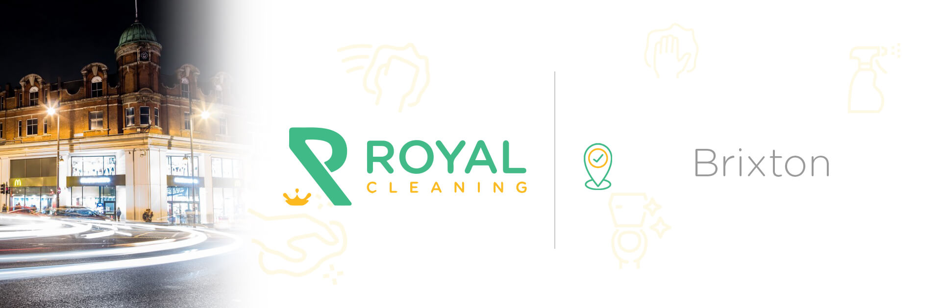 Parts of Brixton and the Royal Cleaning Banner 